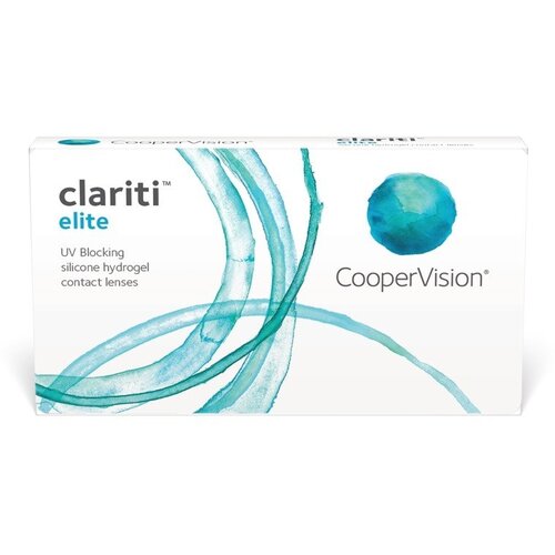 Контактные линзы CooperVision Clariti Elite, 6 шт., R 8,6, D +8, прозрачный, 1 уп. фотография