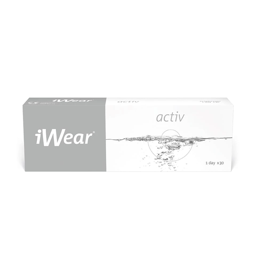 Контактные линзы iWear Activ, 30 шт., R 8,6, D -4,75 фотография