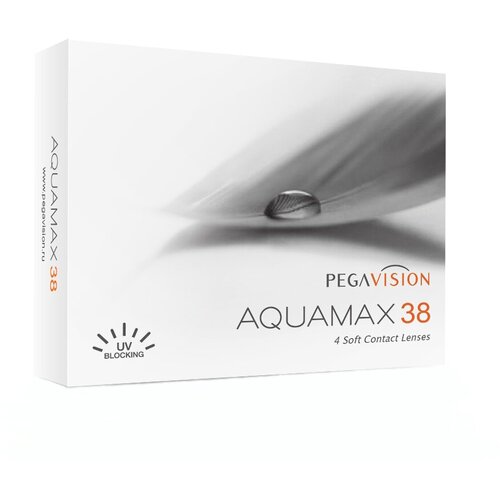 Контактные линзы Pegavision Aquamax 38, 4 шт., R 8,6, D -3,25 фотография