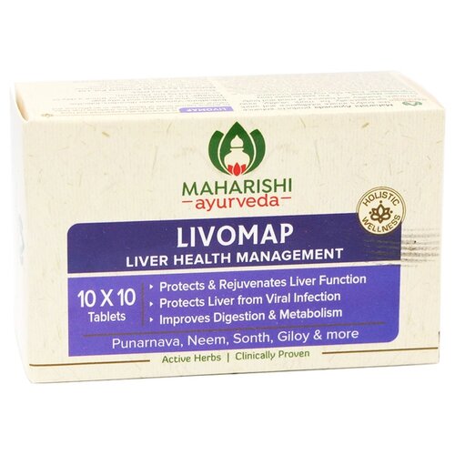 Таблетки Maharishi Ayurveda Livomap, 100 шт. фотография