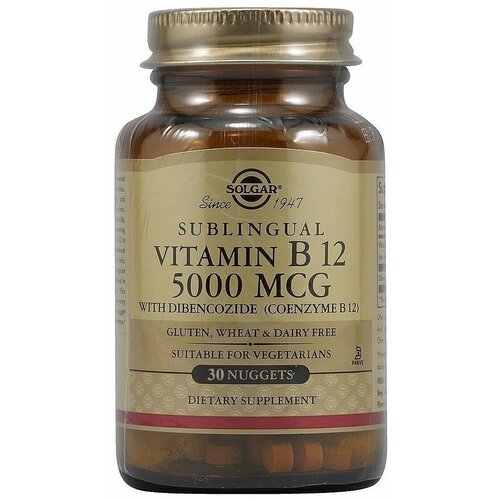 Solgar Vitamin B12 Megasorb 5000 mcg (30 наггетс) фотография