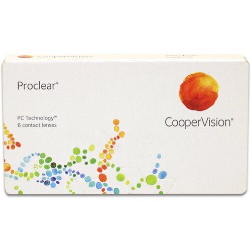 Контактные линзы CooperVision Proclear.., 6 шт., R 8,6, D +2,75, прозрачные, 1 уп. фотография