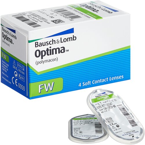 Контактные линзы Bausch & Lomb Optima FW, 4 шт., R 8,7, D -4,25 фотография