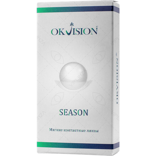 Контактные линзы OKVision Season, 2 шт., R 8,6, D -12,5, прозрачные, 1 уп. фотография