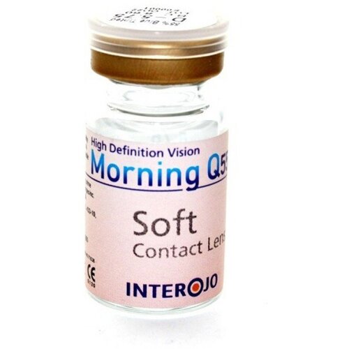 Контактные линзы Interojo Morning Q55 vial, 1 шт., R 8,6, D -1,75 фотография