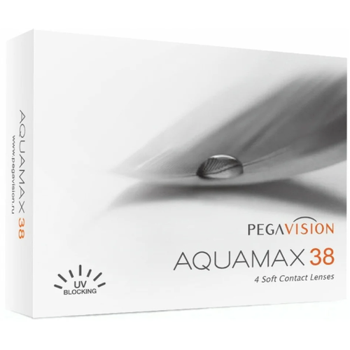 Контактные линзы Pegavision Aquamax 38, 4 шт., R 8,6, D -10,5 фотография