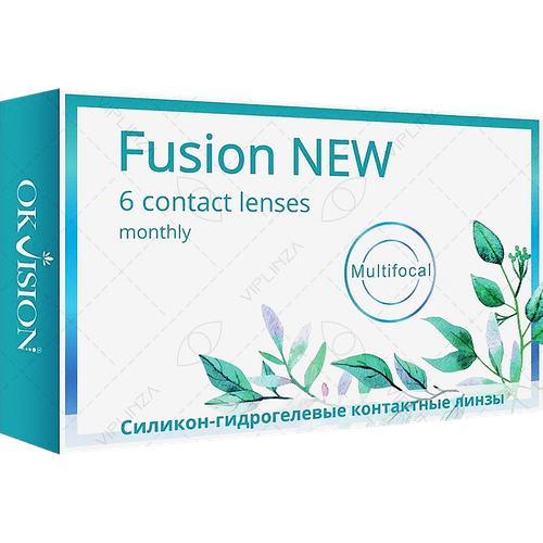 Контактные линзы OKVision Fusion New Multifocal, 6 шт., R 8,6, D +3,5, ADD: низкая, ADD: +1.00 D фотография