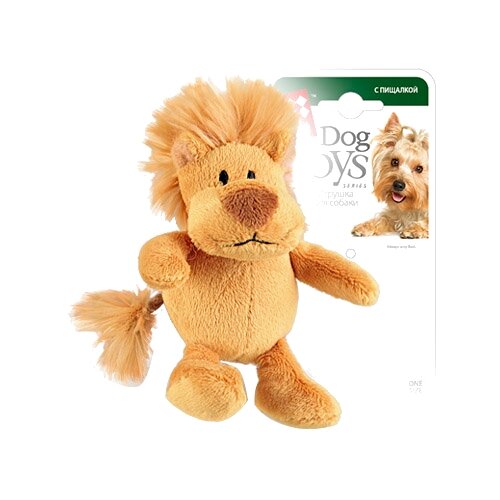 Игрушка   для кошек и собак GiGwi Dog Toys Лев (75103),  бежевый, 1шт. фотография