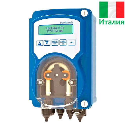 Насос дозирования химии в бассейн перистальтический - pH 1.6 л/ч - полный комплект - SPHPMSPA1N00, PoolMatch, Seko, Италия фотография