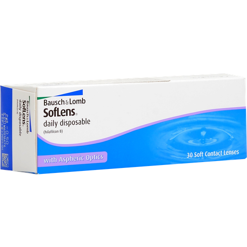 Контактные линзы Bausch & Lomb Soflens Daily Disposable, 30 шт., R 8,6, D -1,75 фотография