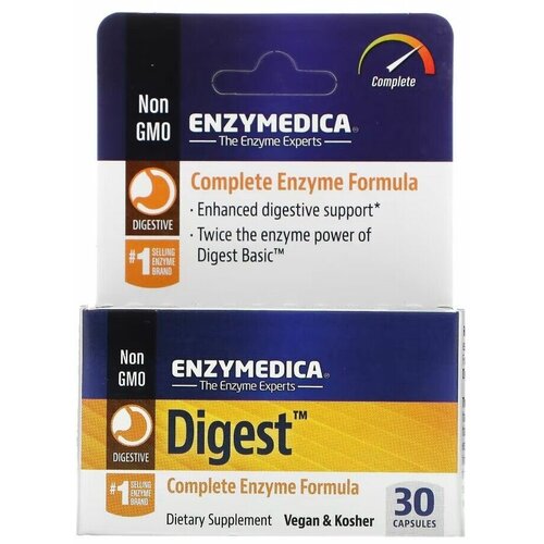 Enzymedica Digest Complete (ферменты), 30 растительных капсул фотография