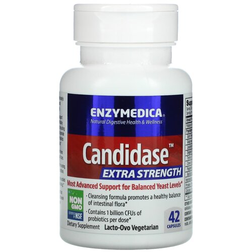 Капсулы Enzymedica Candidase Extra strength, 45 г, 42 шт. фотография