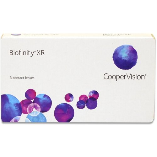 Контактные линзы CooperVision Biofinity XR, 3 шт., R 8,6, D -14,5, прозрачный, 1 уп. фотография