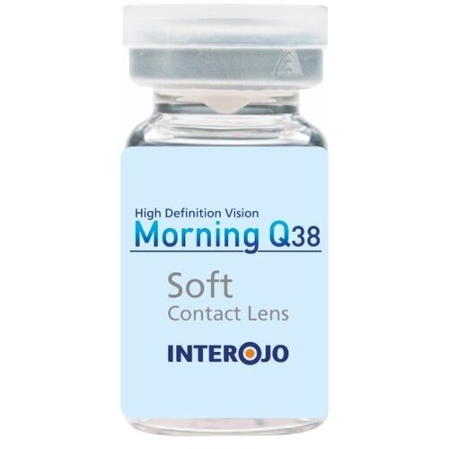 Контактные линзы Interojo Morning Q38 vial, 1 шт., R 8,6, D -1,5, прозрачный фотография