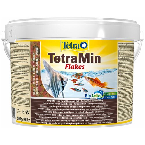 Сухой корм  для  рыб, ракообразных Tetra TetraMin flakes, 10 л, 2.1 кг фотография