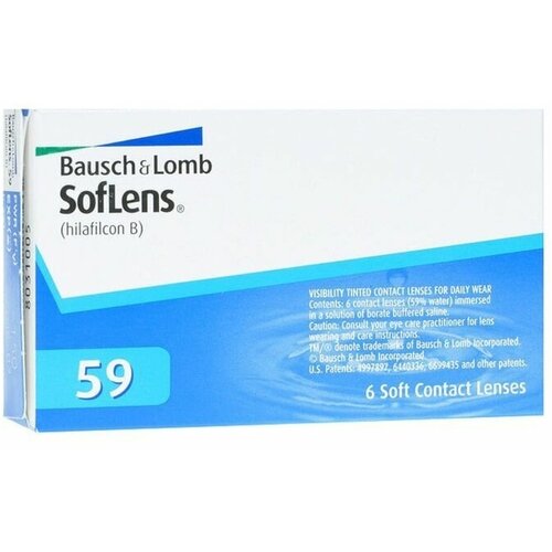 Контактные линзы Bausch & Lomb SofLens 59, 6 шт., R 8,6, D -7 фотография