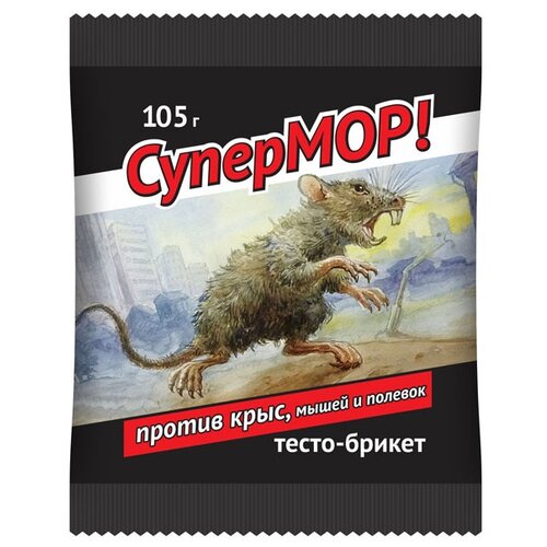 Средство СуперМОР тесто-брикет 105 г, пакет, 0.105 кг фотография