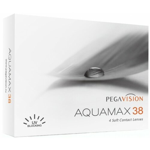 Контактные линзы Pegavision Aquamax 38, 4 шт., R 8,6, D -4,75 фотография