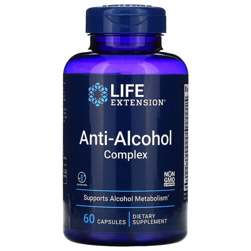 Капсулы Life Extension Anti-Alcohol Complex, 100 г, 60 шт. фотография