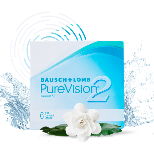 Контактные линзы Bausch & Lomb PureVision 2 HD., 6 шт., R 8,6, D +1,25 фотография