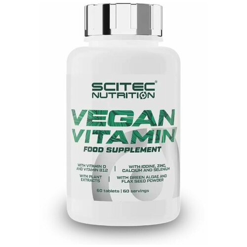 Scitec Vegan Vitamin 60 tab фотография