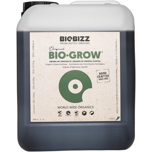 Удобрение для растений BioBizz Bio Grow 5000мл, органическое удобрение на стадию вегетации фотография