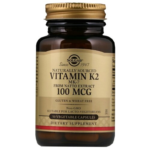 фотография Solgar Vitamin К2 капс., 100 мкг, 50 шт., купить за 2446 р