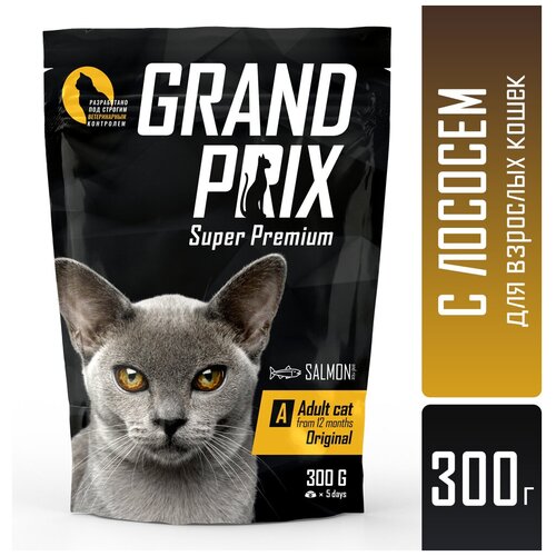 Сухой корм для кошек GRAND PRIX с лососем 300 г фотография