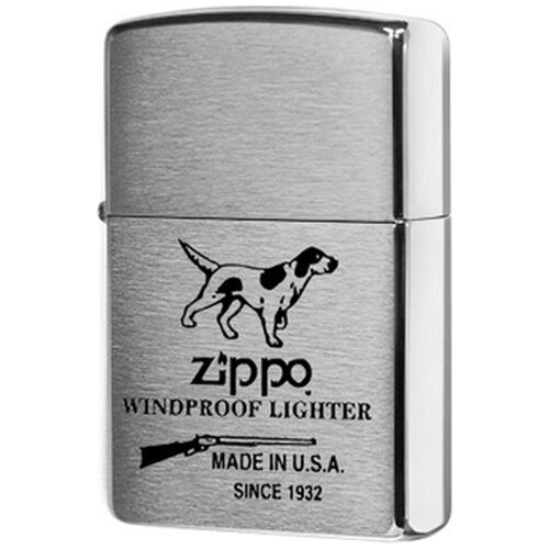 Zippo Classic зажигалка бензиновая Brushed Chrome  56.7 г фотография