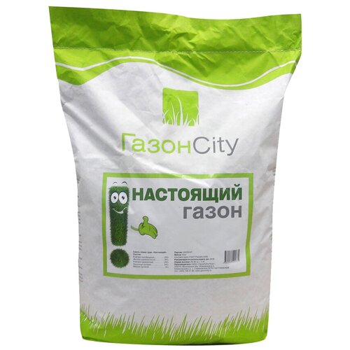 Смесь семян ГазонCity Настоящий газон, 10 кг, 10 кг фотография