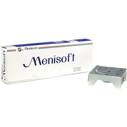 Контактные линзы Menicon Menisoft, 3 шт., R 8,6, D -6,5, прозрачный, 1 уп. фотография