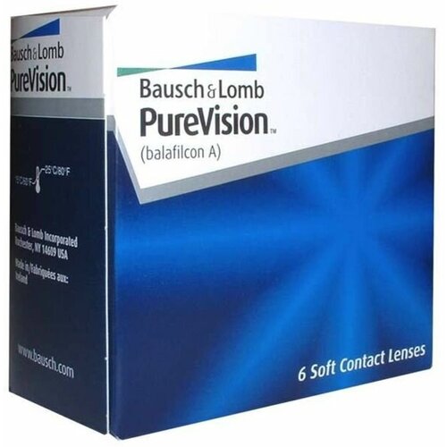 Контактные линзы Bausch & Lomb PureVision, 6 шт., R 8,6, D -1,5 фотография