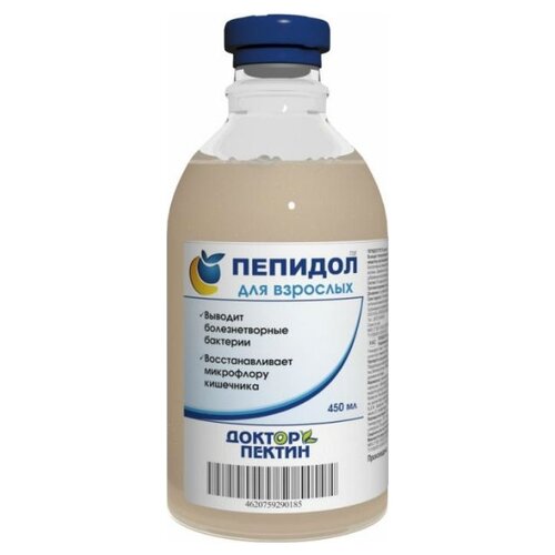 Пепидол ПЭГ для взрослых р-р д/вн. приема, 5%, 450 мл, 760 г, яблоко, 1 уп. фотография