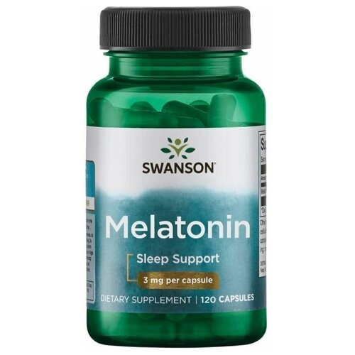 Мелатонин , Swanson Melatonin 3 мг 120 капсул фотография