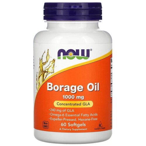 Borage oil капс., 1000 мг, 180 г, 60 шт. фотография