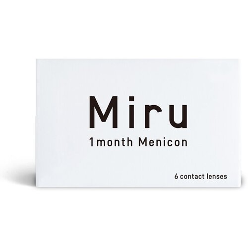 Контактные линзы Menicon Miru 1month, 6 шт., R 8,3, D -3,25, прозрачный, 1 уп. фотография