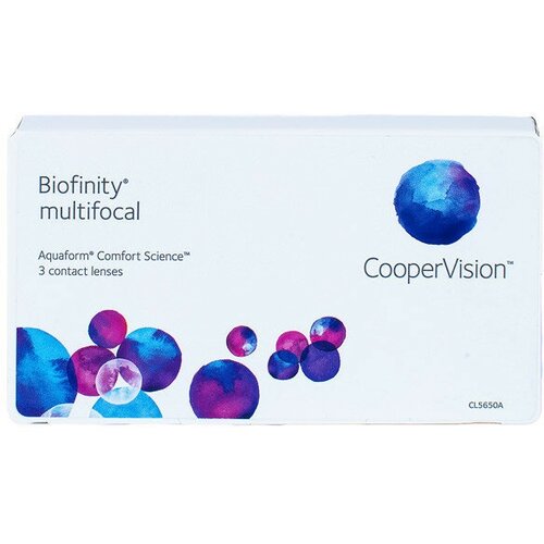 Контактные линзы CooperVision Biofinity Multifocal, 3 шт., R 8,6, D -5,75, ADD: +1.50 D, 1 уп. фотография