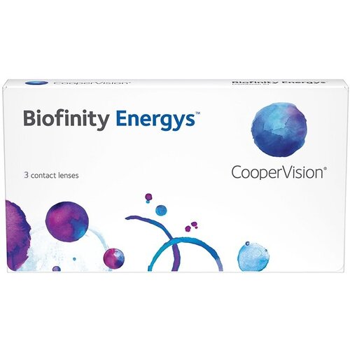 Контактные линзы CooperVision Biofinity Energys, 3 шт., R 8,6, D +2,5, прозрачный, 1 уп. фотография