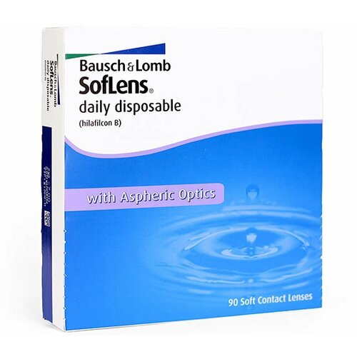 Контактные линзы Bausch & Lomb Soflens Daily Disposable, 90 шт., R 8,6, D +1,75 фотография