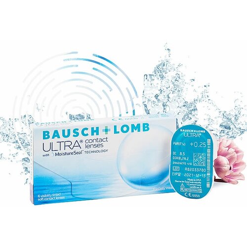 Контактные линзы Bausch & Lomb Ultra, 6 шт., R 8,5, D -5,25, 1 уп. фотография