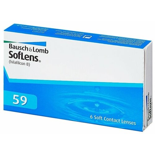 Контактные линзы Bausch & Lomb SofLens 59, 6 шт., R 8,6, D -2,25 фотография