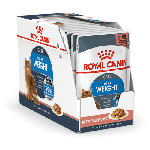 Влажный корм для кошек Royal Canin Light Weight, профилактика избыточного веса 12 шт. х 85 г (кусочки в соусе) фотография