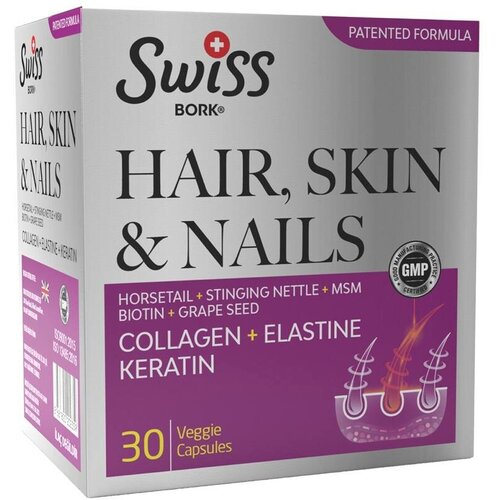 Витамины для волос кожи и ногтей Swiss Bork Hair Skin & Nails фотография