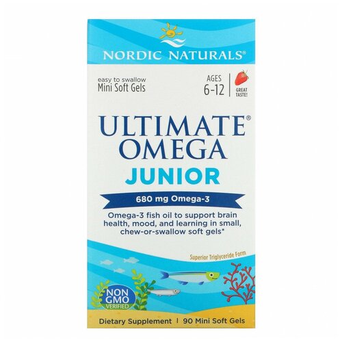 Nordic Naturals Ultimate Omega Junior (680 мг) 90 мини-капсул фотография