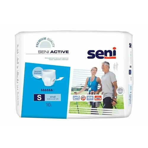 Впитывающие трусы для взрослых Seni Active, S, 10 шт. фотография