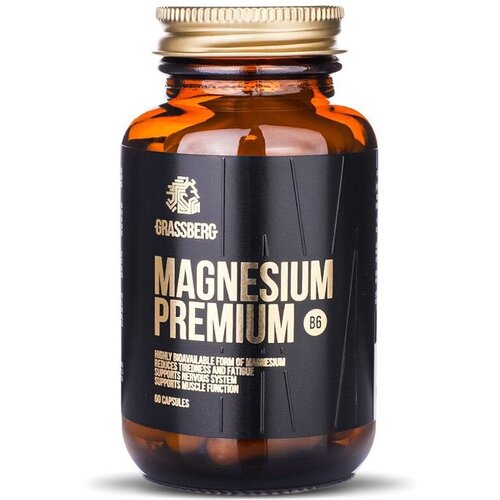 Grassberg Magnesium Premium B6 капс., 60 шт. фотография