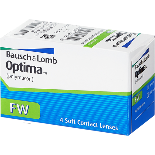 Контактные линзы Bausch & Lomb Optima FW, 4 шт., R 8,7, D -0,75 фотография