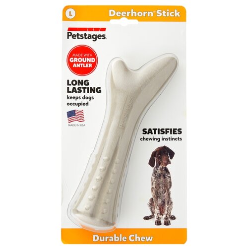 Косточка   для собак  Petstages Deerhorn (670STEX),  серый, 1шт. фотография