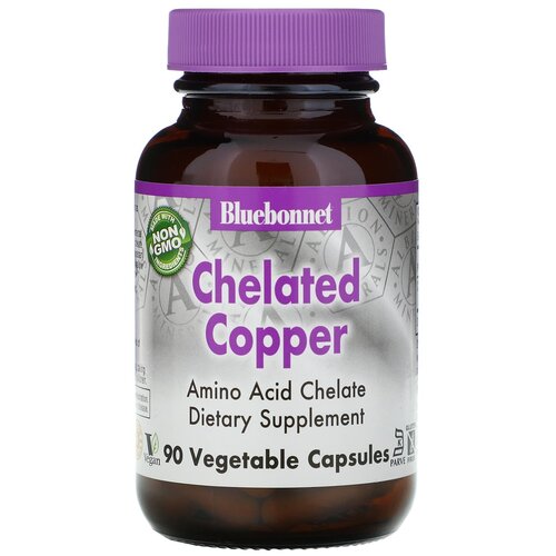 Bluebonnet Nutrition Chelated Copper Albion, 270 г, 90 шт. фотография