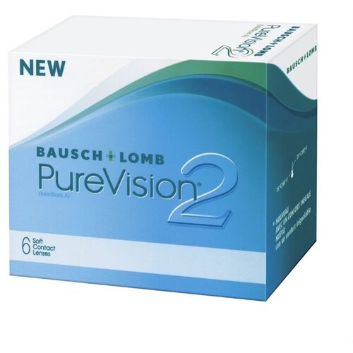 Контактные линзы Bausch & Lomb PureVision 2 HD., 6 шт., R 8,6, D +4 фотография